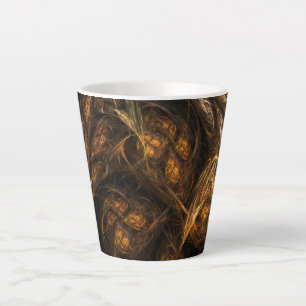 Caneca De Café Latte Mãe Terra Abstrato de Arte