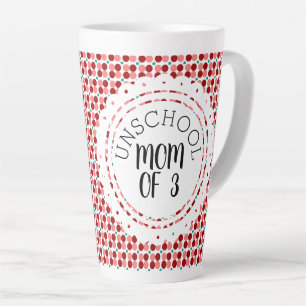 Caneca De Café Latte Mãe Unschool Fofa de Número de Pontos de Crianças