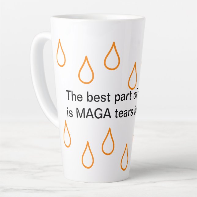 Caneca De Café Latte MAGA Lágrimas Lata Lã (Ângulo esquerdo)