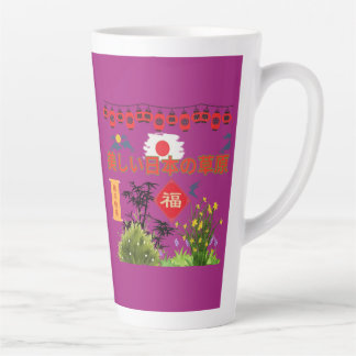 Caneca De Café Latte Magenta do sogen japonês