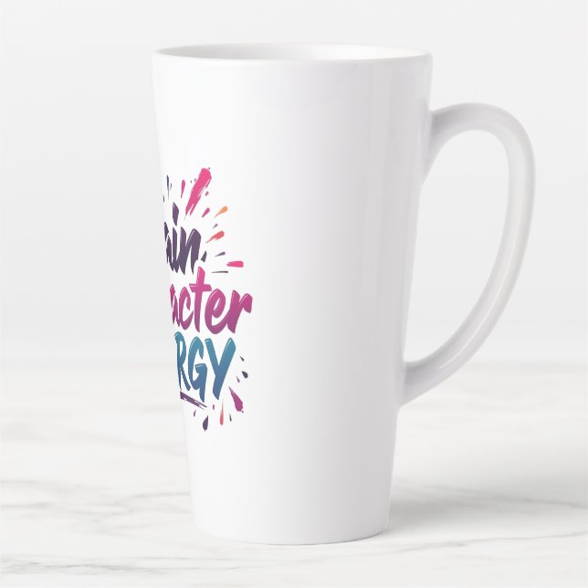 Caneca De Café Latte Main Character Energy Coffee Mug – Empowerment  (Direita)