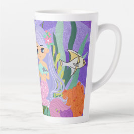 Caneca De Café Latte MAIRMAID NA Garrafa de Água do OCEANO