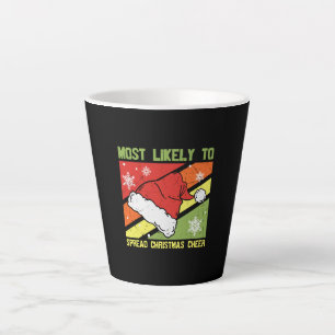 Caneca De Café Latte Mais Provável Para Espalhar O Feliz Natal