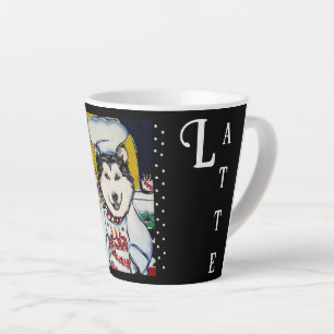 CANECA DE CAFÉ LATTE MALAMUTE DO ALASKA 