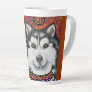 CANECA DE CAFÉ LATTE MALAMUTE DO ALASKA