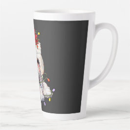Caneca De Café Latte Maltês - Natal, Xmas Maltês - Cão Maltês