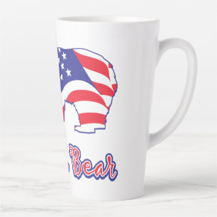 Caneca De Café Latte Mama Bear