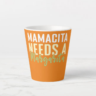 Caneca De Café Latte Mama Margarita Sobre o México Feliz Cinco