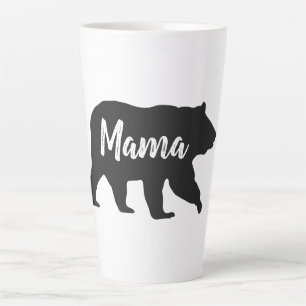Caneca De Café Latte Mama russa é negra e latina branca