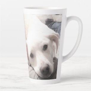 Caneca De Café Latte Mamãe Bonita Cão Cachorro Cachorro Rosa 1 Foto