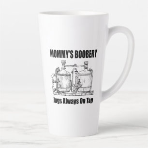 Caneca De Café Latte Mamãe Boobery Jugs Sempre Na Toque