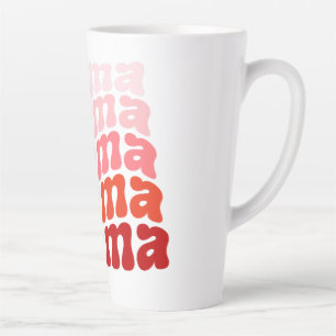 Caneca De Café Latte Mamãe, Mamãe, Mãe Design Cupas e Perucas