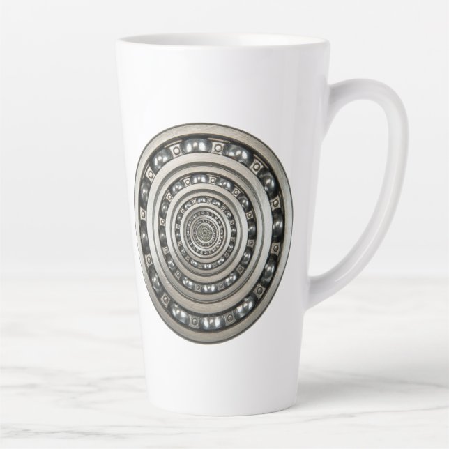 Caneca De Café Latte Mancais de Raça de Meta Velocidade Infinita (Direita)