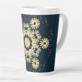 Caneca De Café Latte Mandala dos Sonhos da Margarida