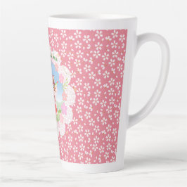Caneca De Café Latte Maneki Neko Lucky Luna