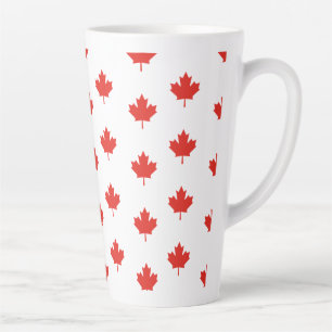 Caneca De Café Latte Maple Leaf Canada Flag Emblem-24105
