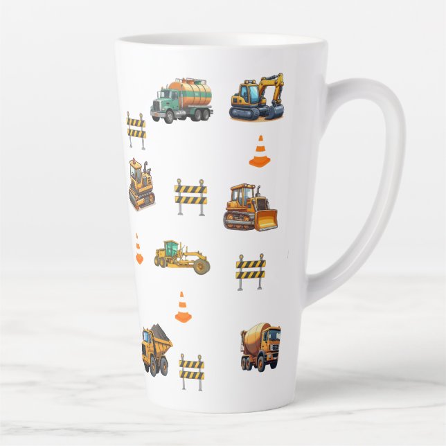 Caneca De Café Latte maquinaria de construção (Direita)