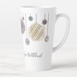 Caneca De Café Latte Marca de água personalizada com lata de Natal