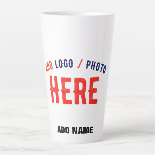 CANECA DE CAFÉ LATTE MARCA VERIFICADA BRANCA PERSONALIZÁVEL MODERNA