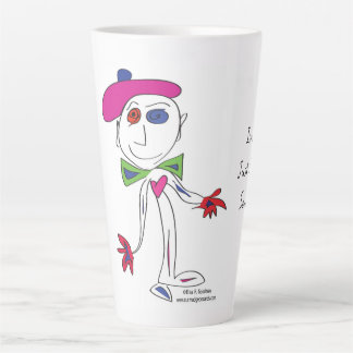Caneca De Café Latte 'Marcel' - A vida não é ridícula na lata?
