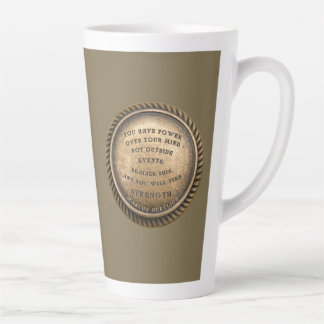 Caneca De Café Latte Marcus Aurelius Citação como encontrar força