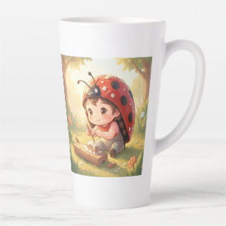 Caneca De Café Latte Marienkäfer und das verborgene Nektarkönigreich