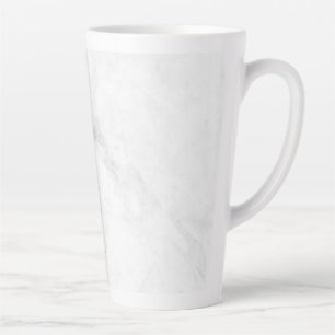 Caneca De Café Latte Mármore Branco