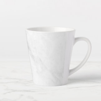 Caneca De Café Latte Mármore Branco