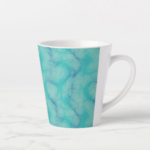Caneca De Café Latte Mármore turquesa