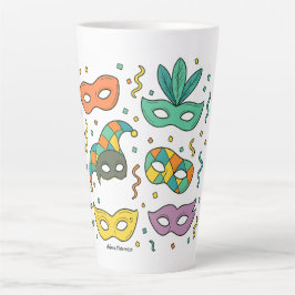 Caneca De Café Latte Máscaras Voadoras
