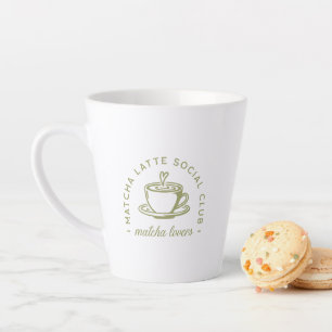 Caneca De Café Latte Matcha latte amantes clube bem-estar
