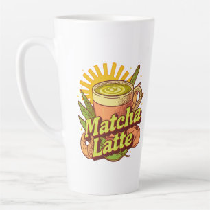 Caneca De Café Latte Matcha Latte Mug, Chá Verde