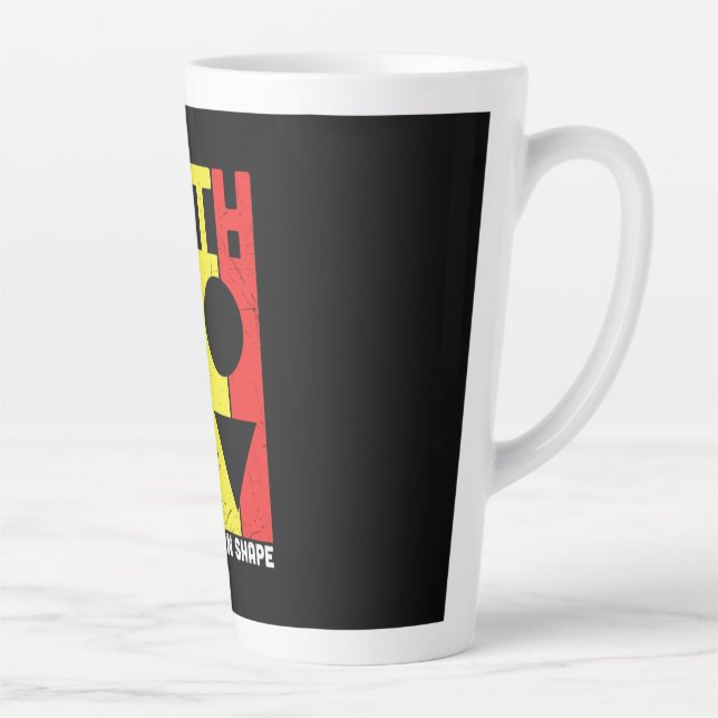 Caneca De Café Latte Matemática do professor de matemática mantém você  (Direita)