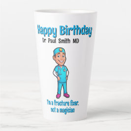 Caneca De Café Latte  MD SURGEON I’m a fracture fixer, not a magician