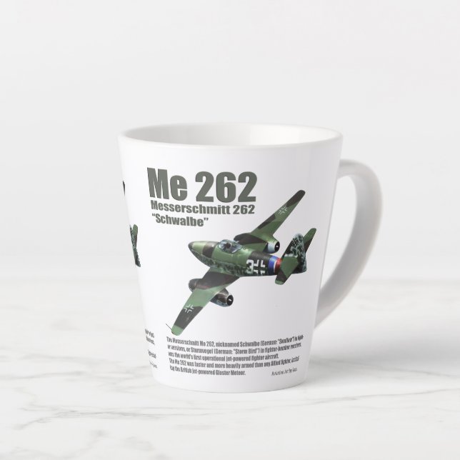 Caneca De Café Latte Me 262 Schwalbe (Ângulo direito)