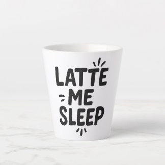 Caneca De Café Latte me traga para dormir