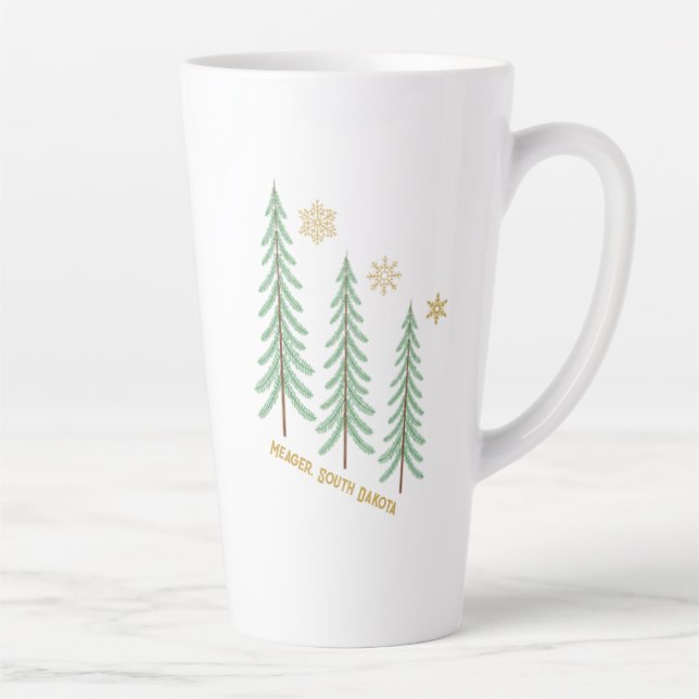 Caneca De Café Latte Meager, SD Holiday Latte Mug (Direita)