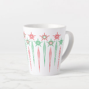 Caneca De Café Latte Médio Mod Icicles Latte Mug