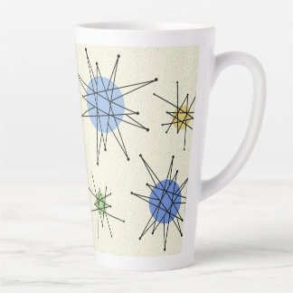 Caneca De Café Latte Meio século Franciscan Starburst 1