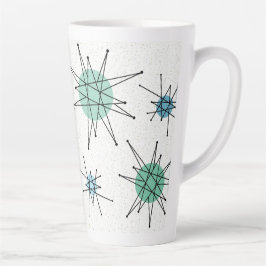 Caneca De Café Latte Meio século Franciscan Starburst 6