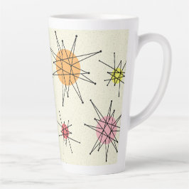 Caneca De Café Latte Meio século Franciscan Starburst 7