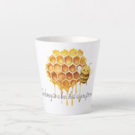 Caneca De Café Latte Mel para uma Abelha