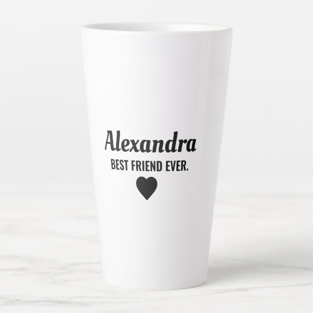 Caneca De Café Latte Melhor Amigo (Frente)