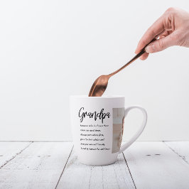 Caneca De Café Latte Melhor Avô De Bela Bela Teve Colagem Moderna