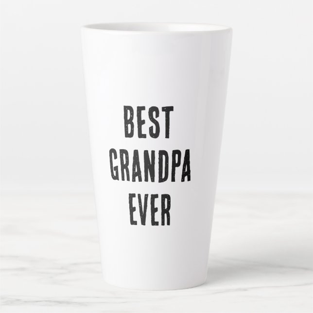 Caneca De Café Latte Melhor avô de todos  (Frente)