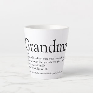Caneca De Café Latte Melhor Avó do Mundo, Definição de Avó