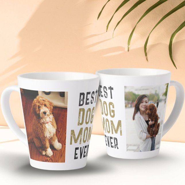 Caneca De Café Latte Melhor Cachorro Mãe Nunca Pet Proprietário 2 Fotos (Criador carregado)