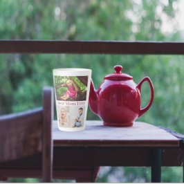 Caneca De Café Latte Melhor Colagem de Fotos de Mãe Nunca