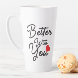 Caneca De Café Latte Melhor Com Você