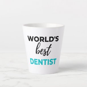 Caneca De Café Latte Melhor Dentista do Mundo 2